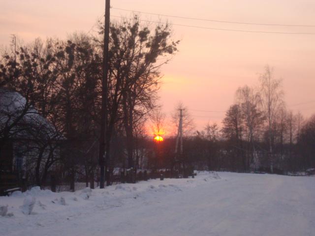 Село взимку