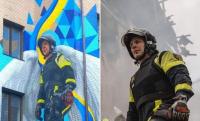У Києві з'явився мурал  рятувальника з Полтавщини