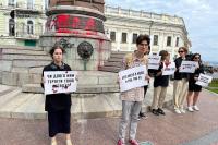 В Одесі молодь вимагає знести пам'ятник Катерині Другій