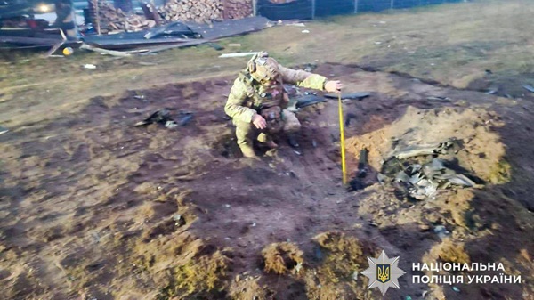 Ворожий дрон вибухнув