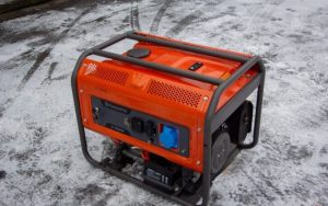 генератор під час снігопаду, користуватися генератором