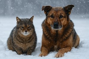 тварини на морозі