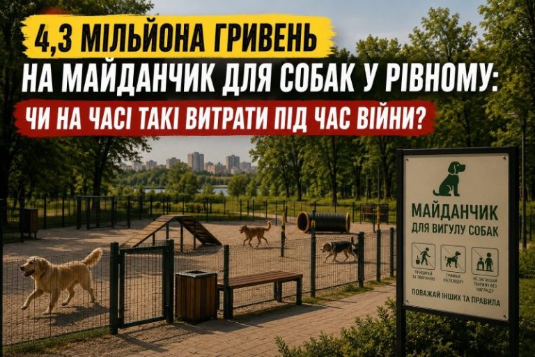 Без конкуренції та за мільйони: у Рівному обрали підрядника для собачого майданчика