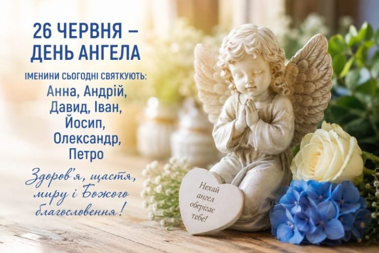 День ангела 26 червня