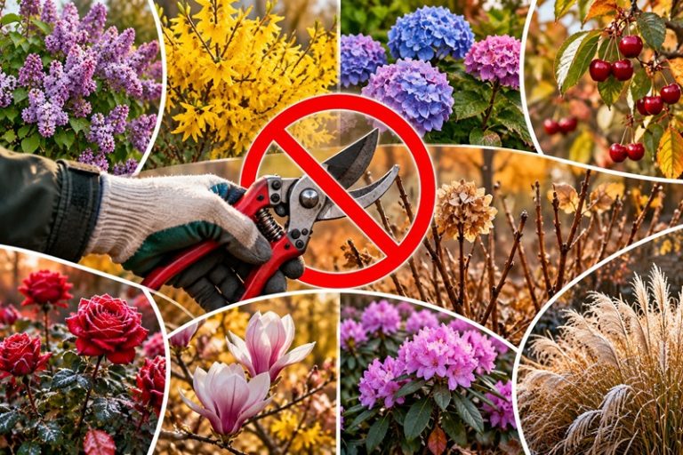 Які дерева та кущі не можна обрізати восени